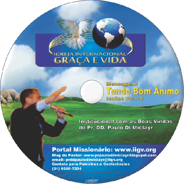 DVD - Mensagem Tende Bom Ânimo e Institucional da Igreja